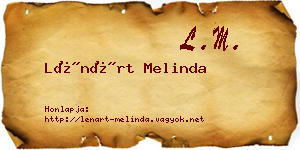 Lénárt Melinda névjegykártya